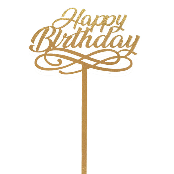 Happy Birthday Flower Bouquet Topper