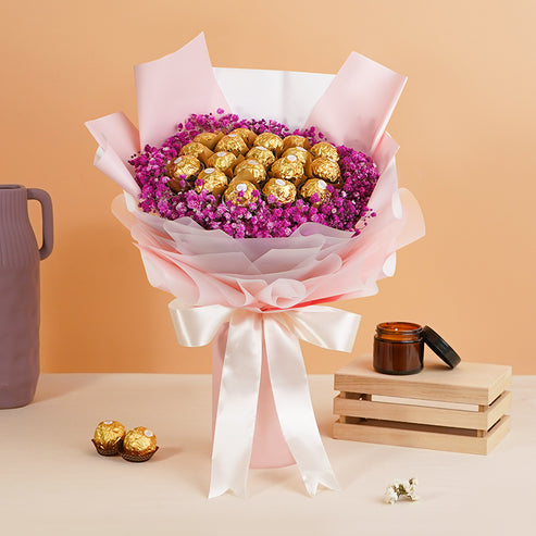 Flowers with Chocolates