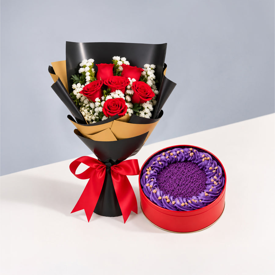 Hot Romance + Ube Royale Tin Cake Bundle