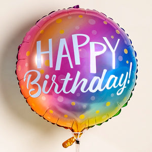 Rainbow Birthday Balloon