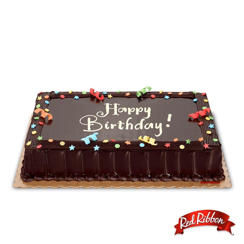 Chocolate Happy Birthday Cake